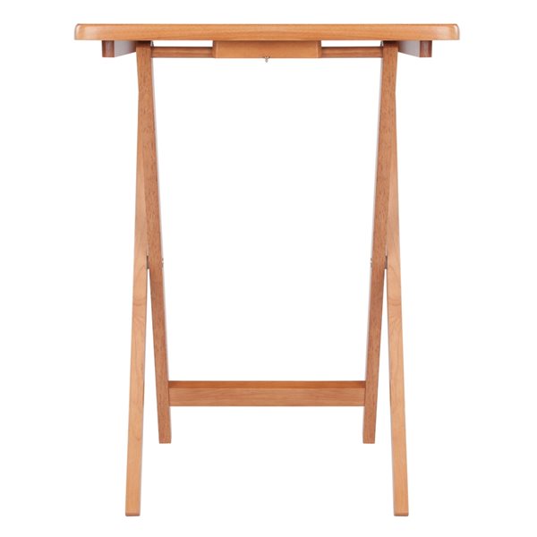 Winsome Wood Sophia 5-Piece Snack Table Set with Drop Leaf Top - Teak