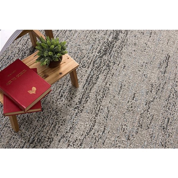 Rug Branch Modern Scandinavian  Grey Blue Indoor/ Outdoor Runner Rug - 3x15