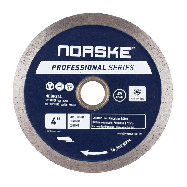 Norske 4-in Wet Cut Only Continuous Diamond Blade