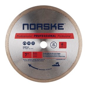 Norske 7-in Wet Cut Only Continuous Diamond Blade
