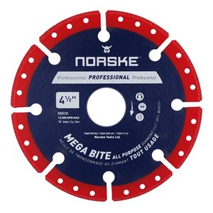 Norske 4 1/2-in Wet Cut Only Segmented Turbo Diamond Blade