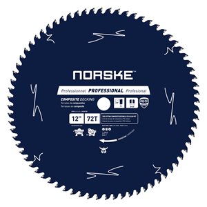 Norske 12-in 72-Tooth Dry Cut Only Tungsten Carbide-Tipped Steel Circular Saw Blade