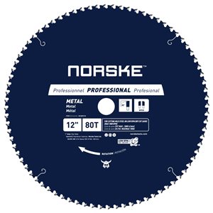 Norske 12-in 80-Tooth Dry Cut Only Tungsten Carbide-Tipped Steel Circular Saw Blade