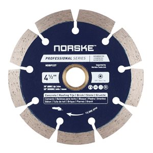 Norske 4 1/2-in Dry Cut Only Segmented Diamond Blade