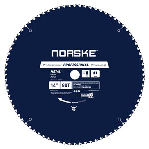 Norske 14-in 80-Tooth Dry Cut Only Tungsten Carbide-Tipped Steel Circular Saw Blade
