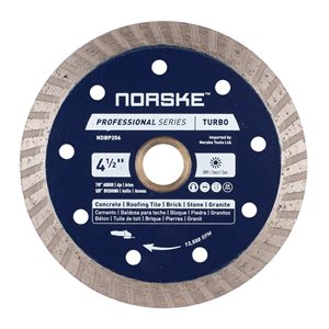 Norske 4 1/2-in Wet Or Dry Cut Turbo Diamond Blade