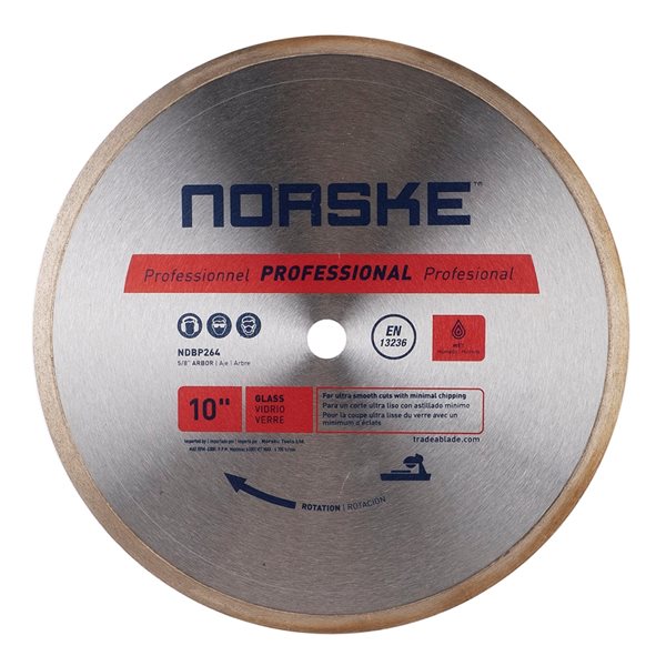 Norske 10-in Wet Cut Only Continuous Diamond Blade