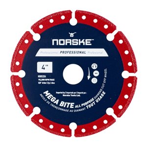 Norske 4-in Wet Cut Only Segmented Turbo Diamond Blade