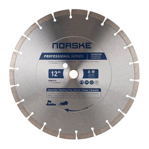 Norske 12-in Dry Cut Only Segmented Diamond Blade