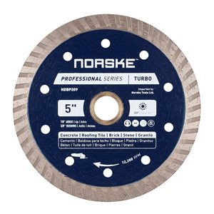 Norske 5-in Wet Or Dry Cut Turbo Diamond Blade