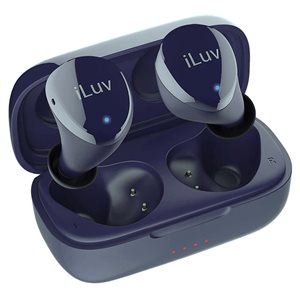 Écouteurs boutons Bubble Gum Air par iLuv sans fil bleu pacifique avec Blutooth 5.0