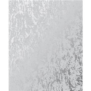 Superfresco Milan 56-sq. ft. Grey and Silver Vinyl Textured Abstract Unpasted Paste the Paper Wallpaper