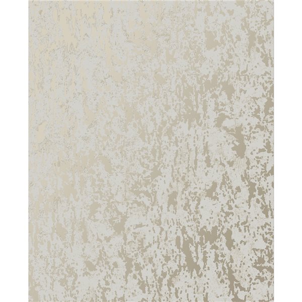 Superfresco Milan 56-sq. ft. Taupe and Gold Vinyl Textured Abstract Unpasted Paste the Paper Wallpaper