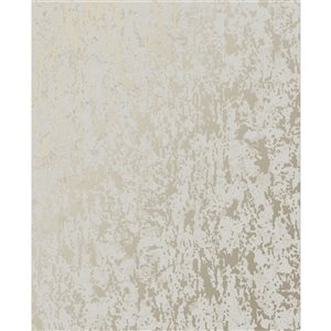 Superfresco Milan 56-sq. ft. Taupe and Gold Vinyl Textured Abstract Unpasted Paste the Paper Wallpaper