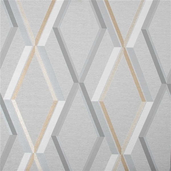 Superfresco Easy Prestige 56-sq. ft. Grey Non-Woven Textured Geometric  Unpasted Paste the Wall Wallpaper 108607 | RONA