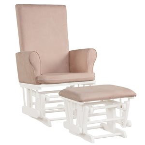 Costway Modern Pink Rocking Chair - Set of 2