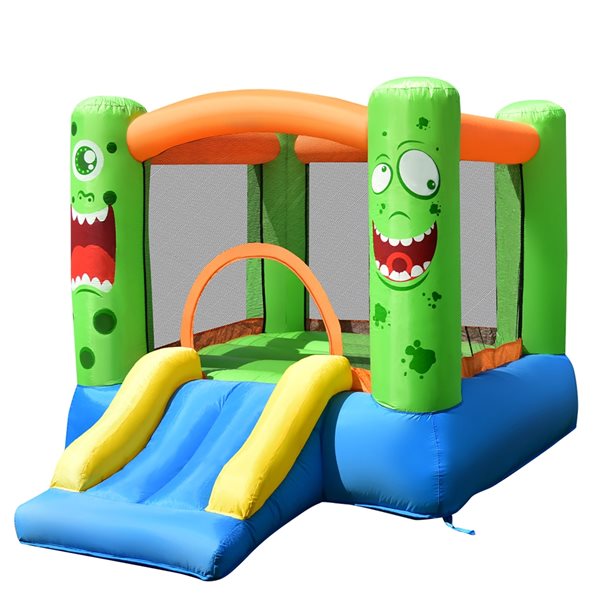 Image of Costway | 110-In Multicolour Polyester Inflatable Bounce House | Rona
