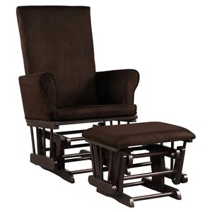 Costway Modern Brown Rocking Chair - Set of 2