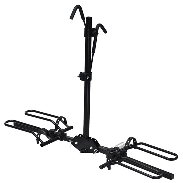 Costway Black Steel 22-in 2-Bike Carrier
