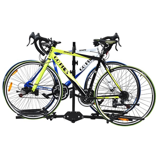 Costway Black Steel 22-in 2-Bike Carrier
