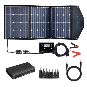 ACOPower 22.05-in x 17.72-in x 2.36-in 120 W Foldable Solar Panel Kit with Charge Controller