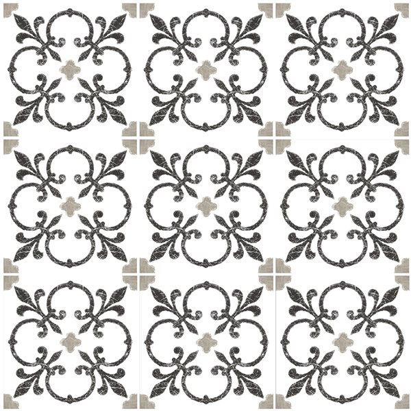 WallPops 27-pack Black and White Farmhouse 4-in X 4-in Decal Kit