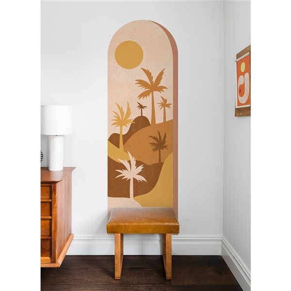 WallPops 23-in x 70-in Tropical Oasis Archway Decal