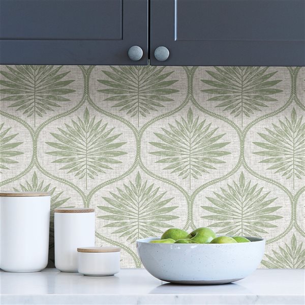 NuWallpaper 30.75-sq. Ft. Green Vinyl Ivy/vines Self-adhesive Peel and Stick Wallpaper