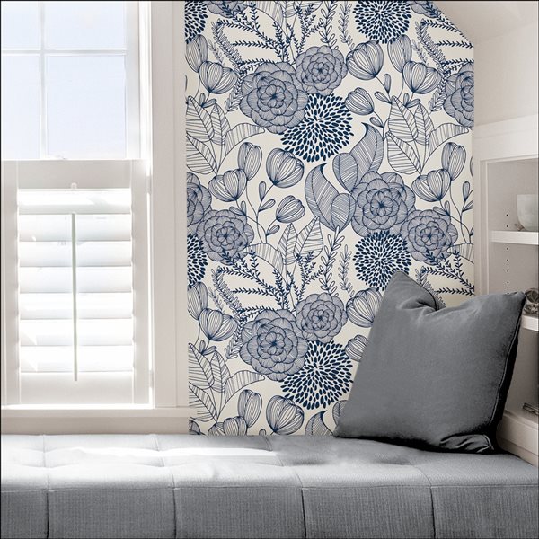 Ebern Designs Weese Peel  Stick Floral Wallpaper  Reviews  Wayfair