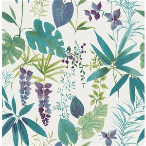 NuWallpaper 30.75-sq. Ft. Green Vinyl Ivy/vines Self-adhesive Peel and Stick Wallpaper