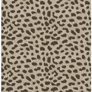 NuWallpaper 30.75-sq. Ft. Brown Spotted Vinyl Abstract Self-adhesive Peel and Stick Wallpaper