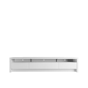 Manhattan Comfort Sylvan 85.43-in W White Matte Composite TV Cabinet