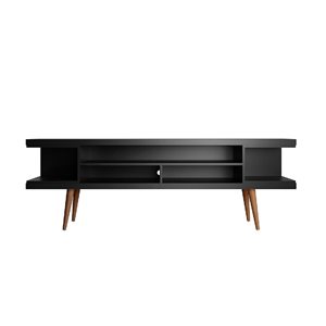 Manhattan Comfort Utopia 70.47-in W Black Composite TV Cabinet