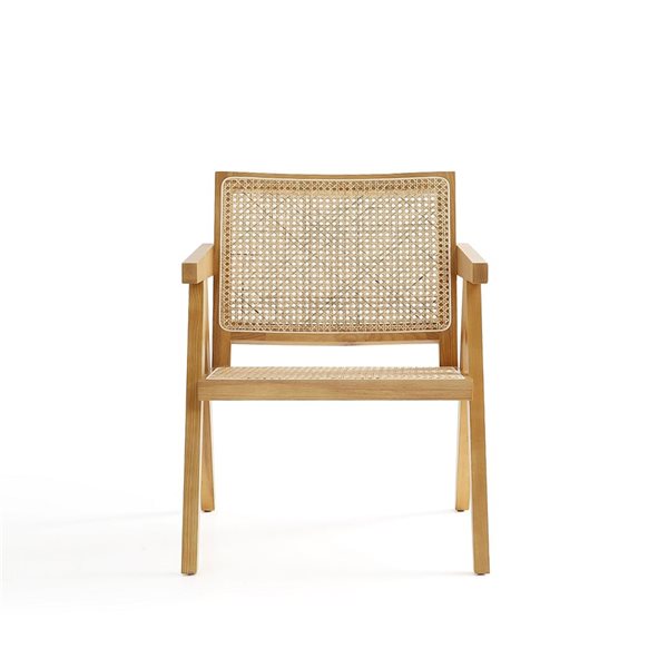 modern cane accent chair