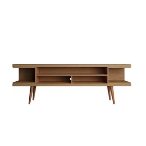 Meuble-télévision en composite beige crème à l'érable Utopia par Manhattan Comfort de 70,47 po l.