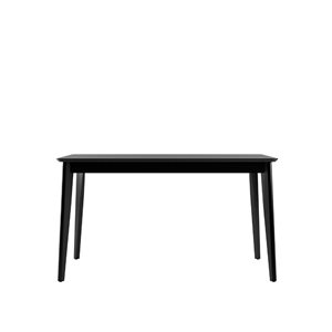 Table de salle à manger rectangulaire en composite noir Tudor par Manhattan Comfort avec base en composite noir