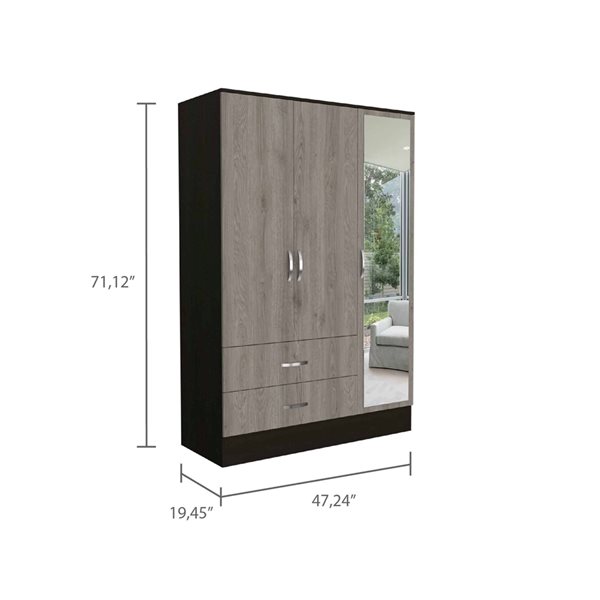 FM Furniture Florencia Light Oak Armoire