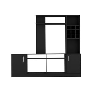 FM Furniture Vibrant Black Entertainment Centre for TV up to 37-in