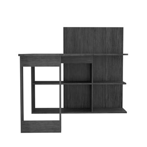 FM Furniture Fresno 47.2-in W Grey Oak L-Shaped Desk