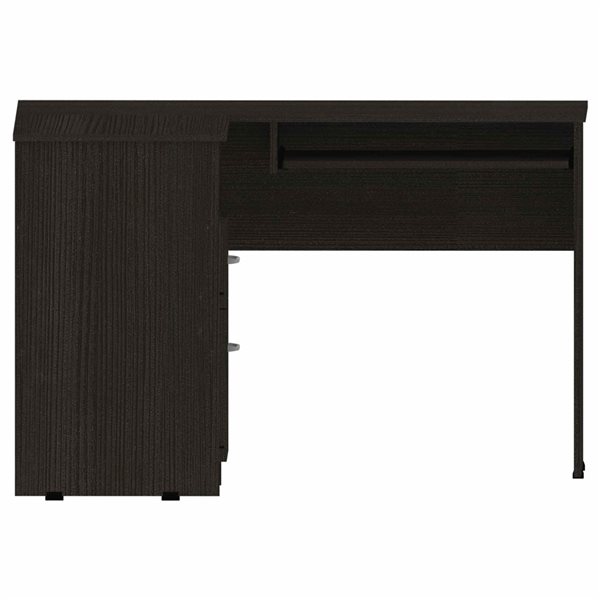 FM Furniture Raleigh 41.3-in W Black L-shaped Desk