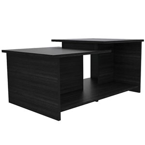 FM Furniture Waycross Black Composite Coffee Table