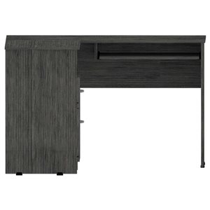 FM Furniture Raleigh 41.3-in W Grey Oak L-shaped Desk