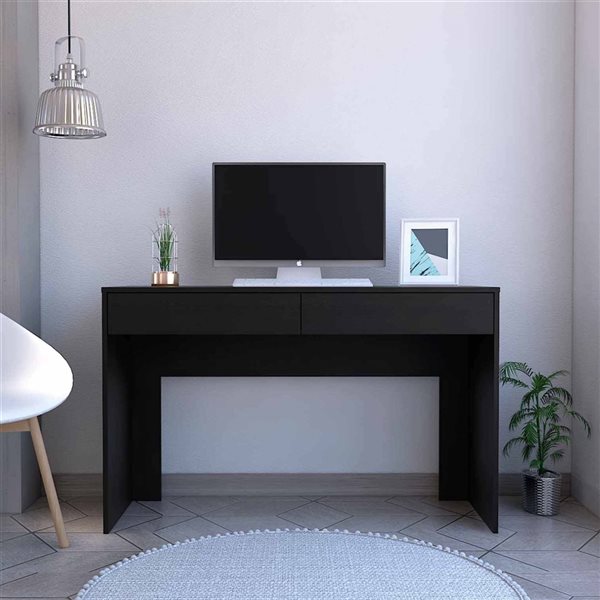 FM Furniture Tampa Black 47.3-in W Computer Desk