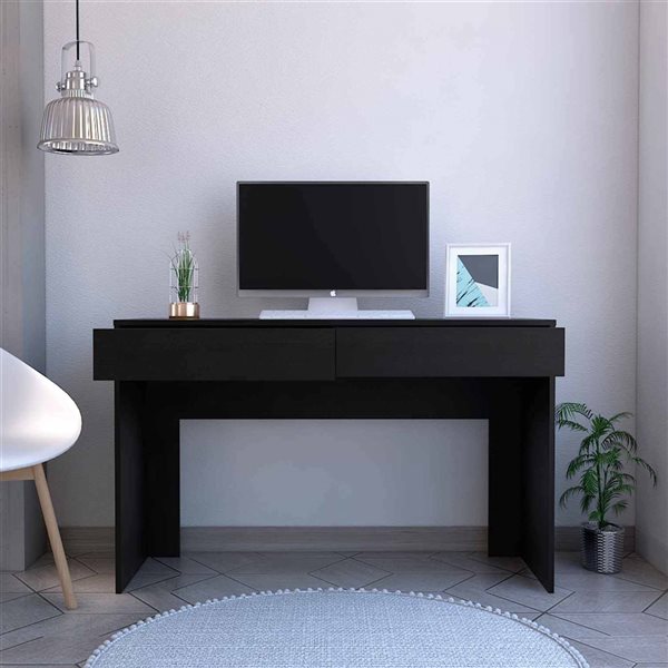 FM Furniture Tampa Black 47.3-in W Computer Desk