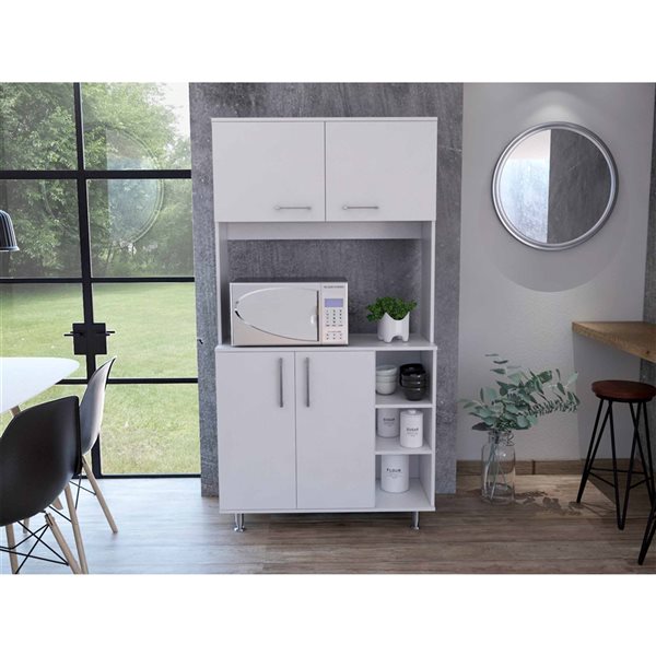 FM Furniture Colorado White Composite Pantry