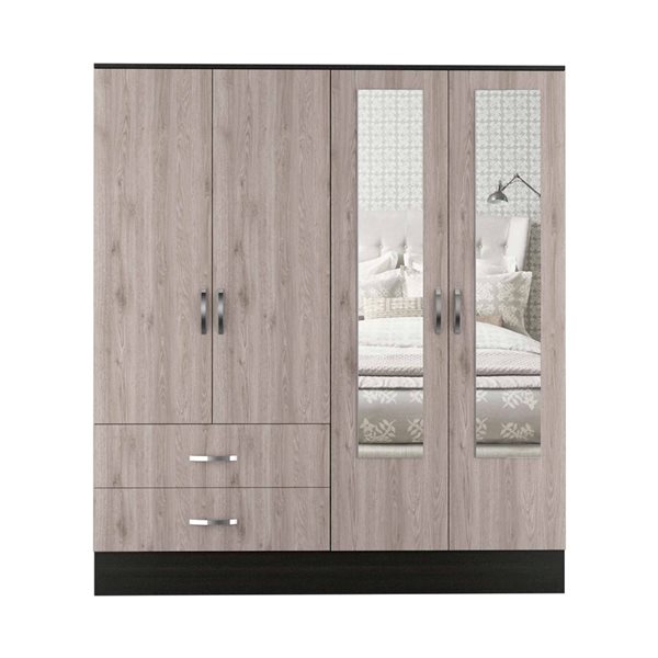 FM Furniture Florencia Light Oak Large Armoire