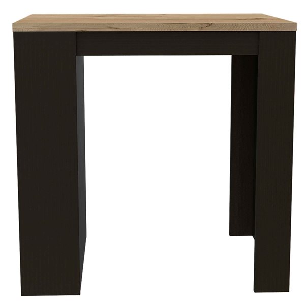 FM Furniture Alameda Black Composite Kitchen Island (36.2-in x 31-in x 36.2-in)