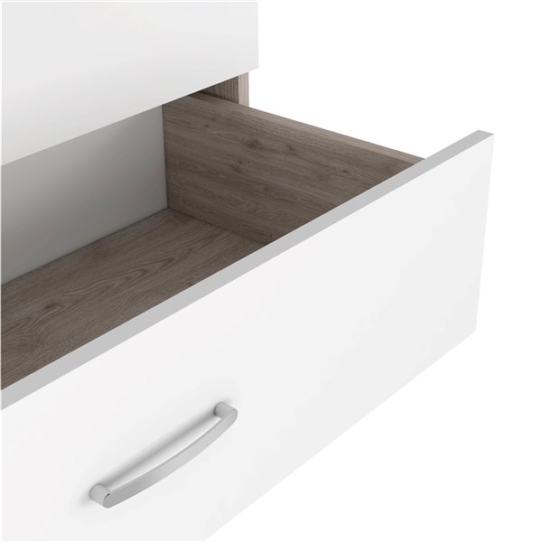 FM Furniture Cambridge Light Grey 3-Drawer Standard (Horizontal) Dresser