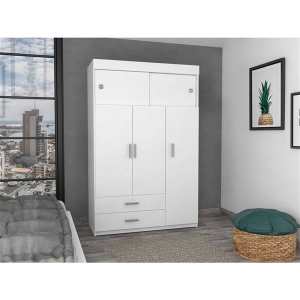 FM Furniture Jakarta White Armoire