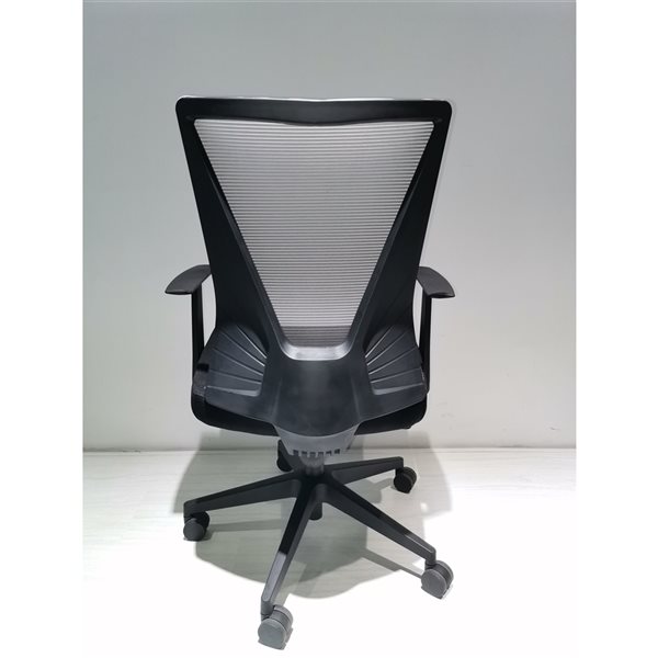 FM Furniture Hobart Black Contemporary Ergonomic Adjustable Height
